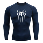 Men's Long Sleeve Spider Rashguard Shirt