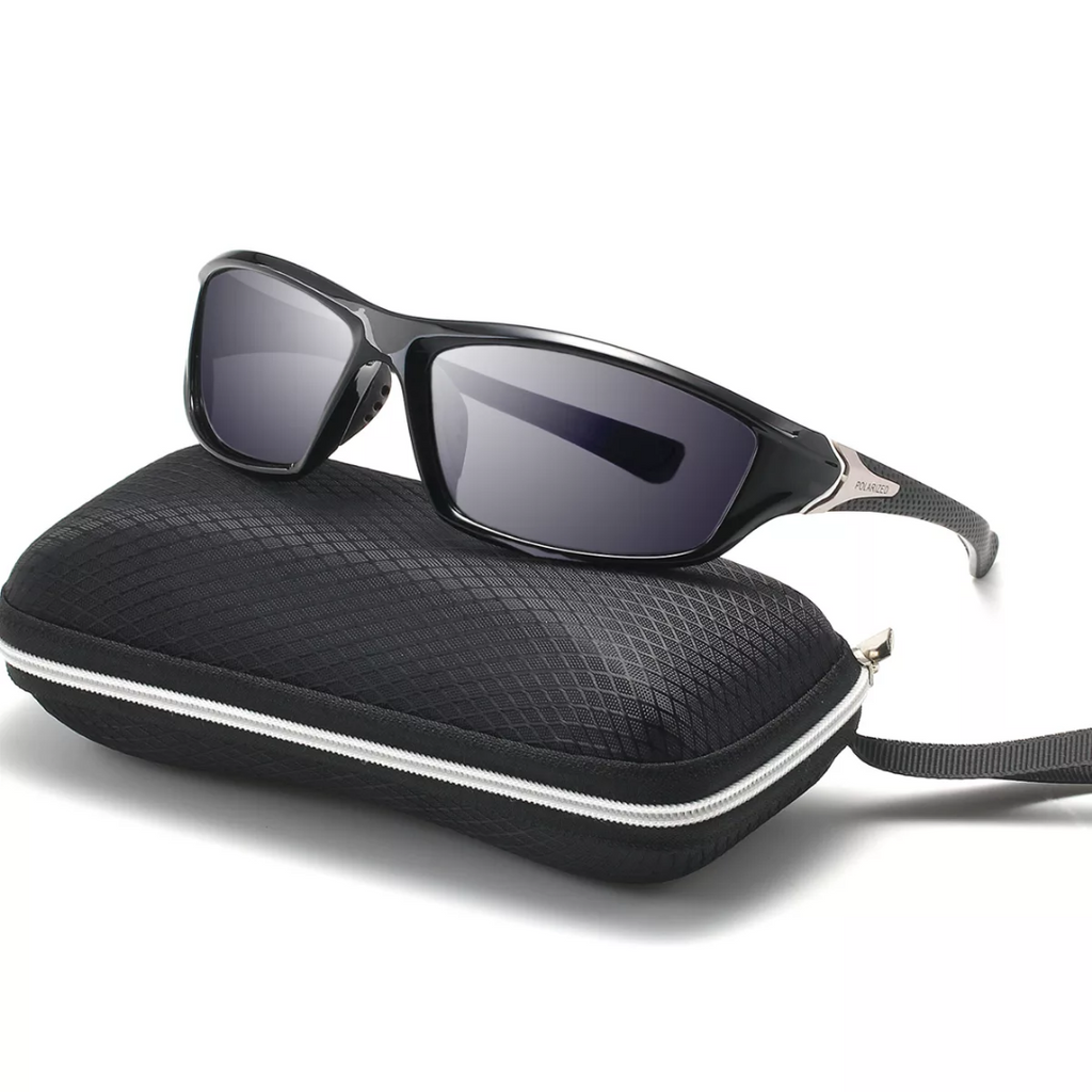 Polarized Rectangular Sunglasses with UV400 Protection