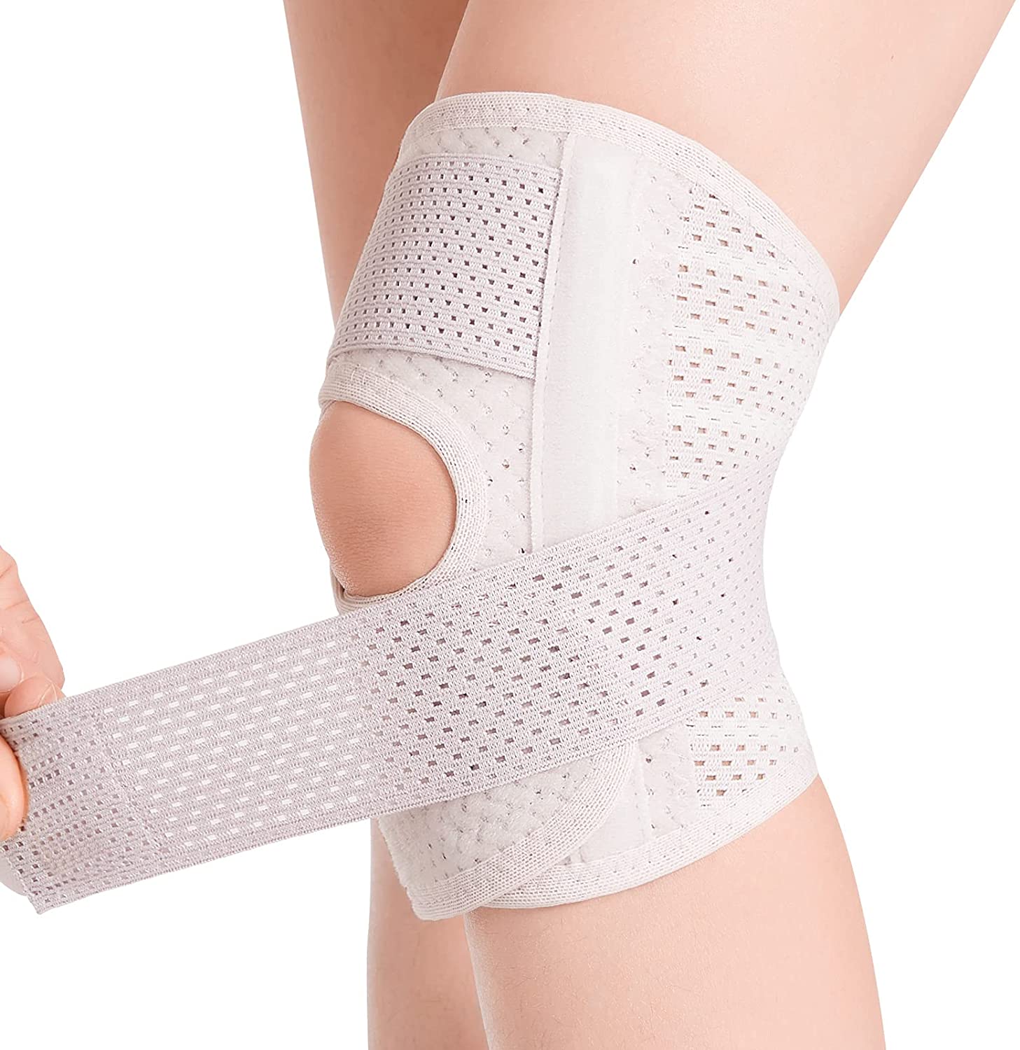 Orthopedic Knee Brace with Stabilizing Strap