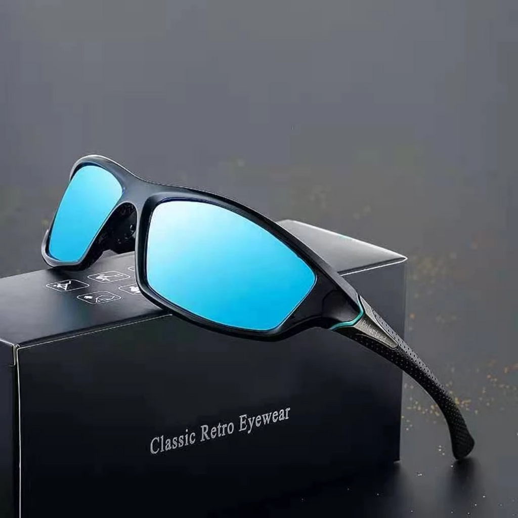 Polarized Rectangular Sunglasses with UV400 Protection